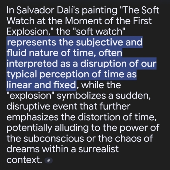 💯% AUTHENTIC SALVADORE DALI MELTING SOFT WATCH VINTAGE NEVER WORN HTF - Picture 10 of 12